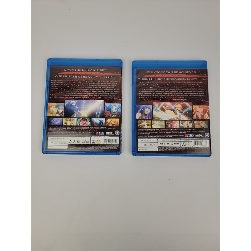 Fate Stay Night Blu-ray Collection 1 & 2 Episodes 1-24 Sentai Filmworks Anime - Picture 2 of 6